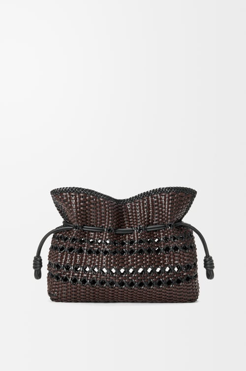 Loewe Medium Flamenco clutch in woven nappa calfskin