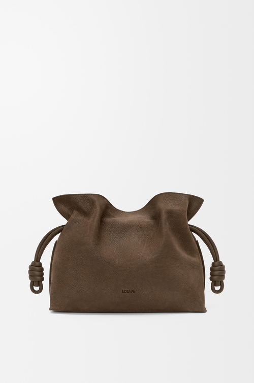 Loewe Medium Flamenco clutch in grained nubuck
