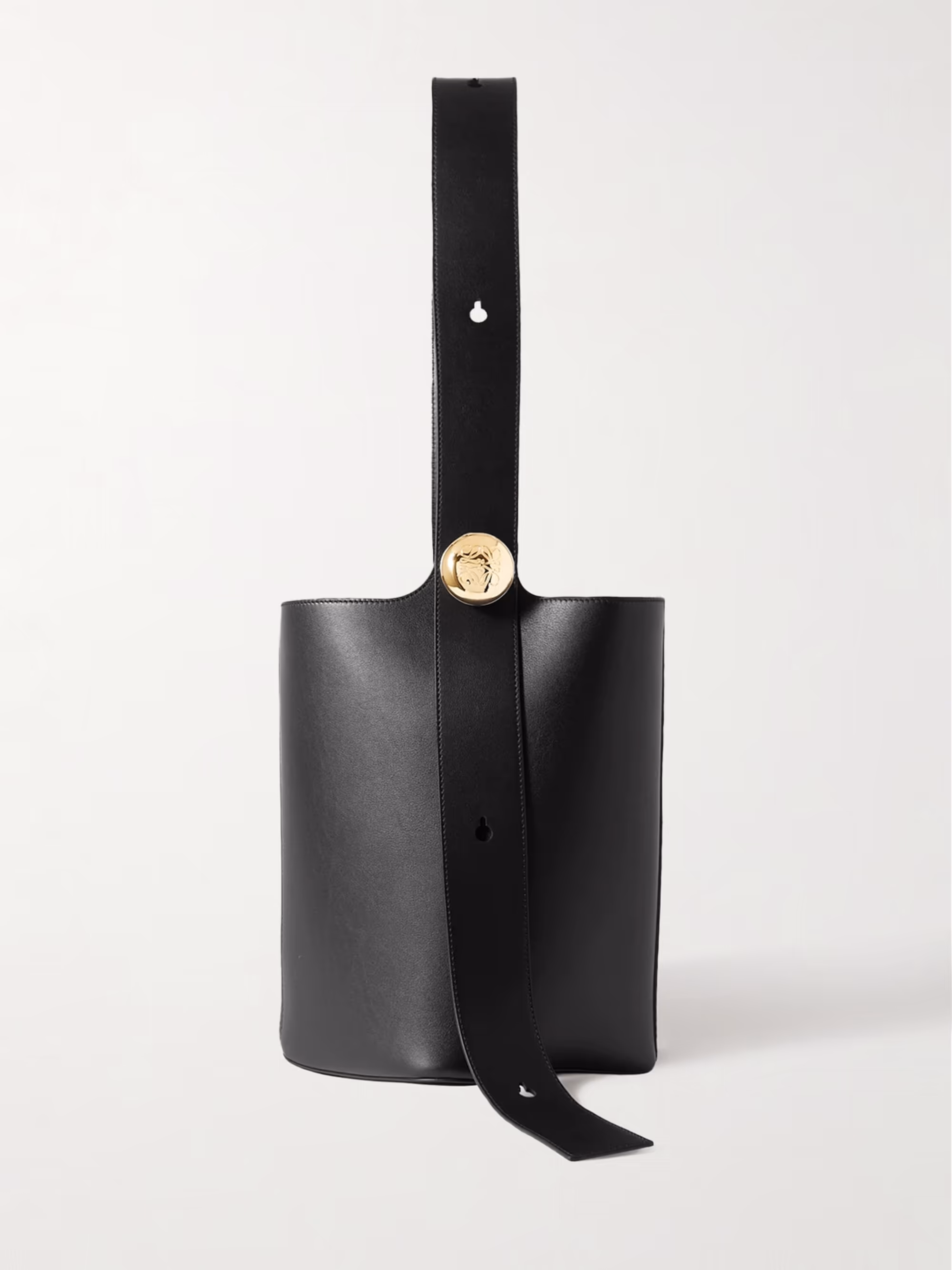 Loewe Pebble embellished leather bucket bag
