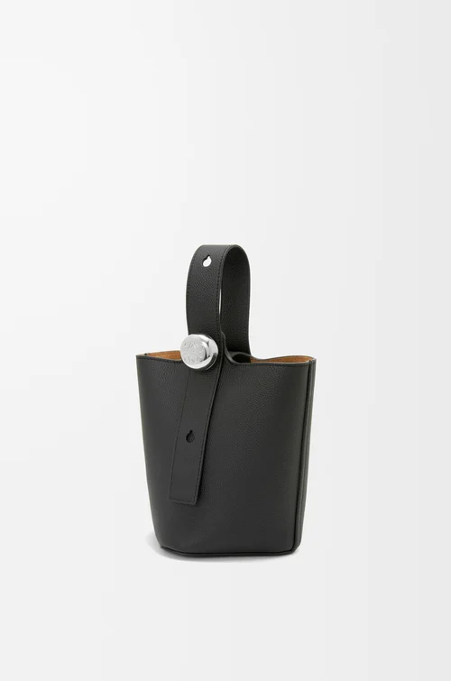 Loewe Mini Pebble Bucket bag in soft grained calfskin