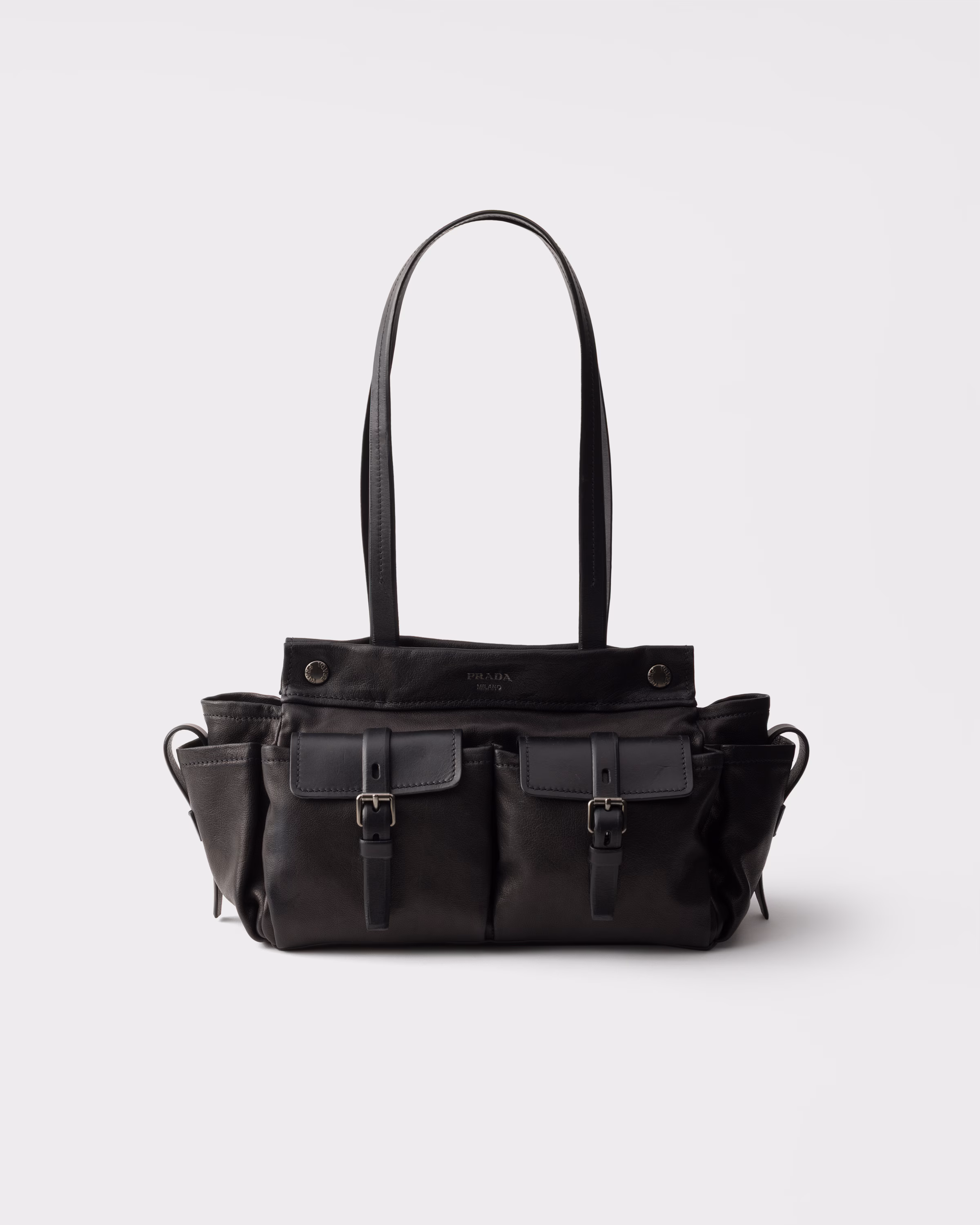 Prada Prada Route medium leather tote bag