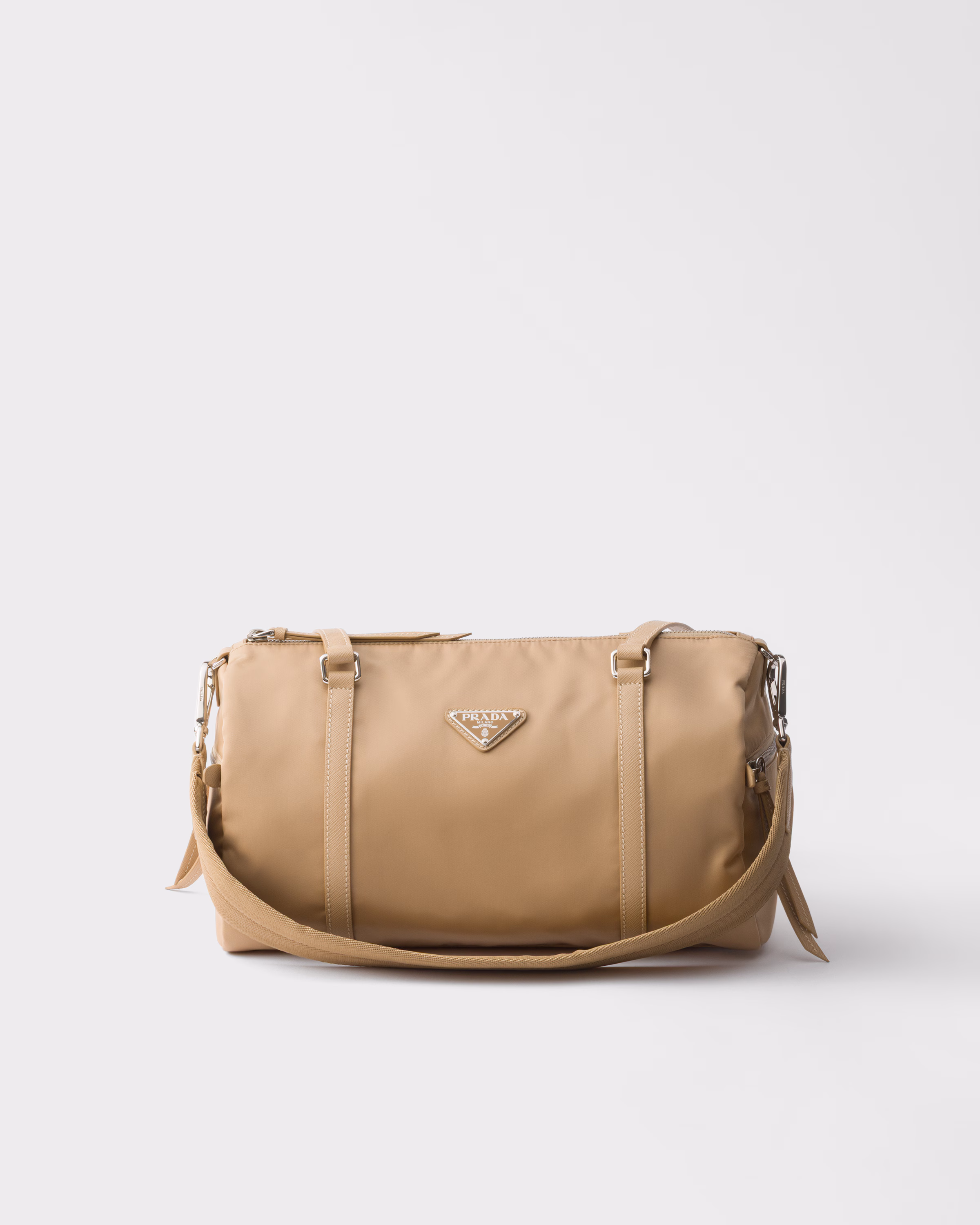 Prada Large Re-Nylon and Saffiano leather duffel bag