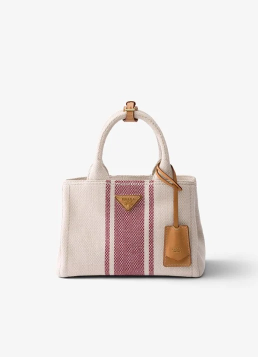 Prada Jardinière Small handbag met leather details