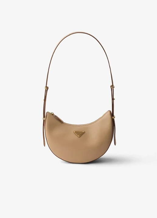 Prada Arqué Small schoudertas van kalfsleer