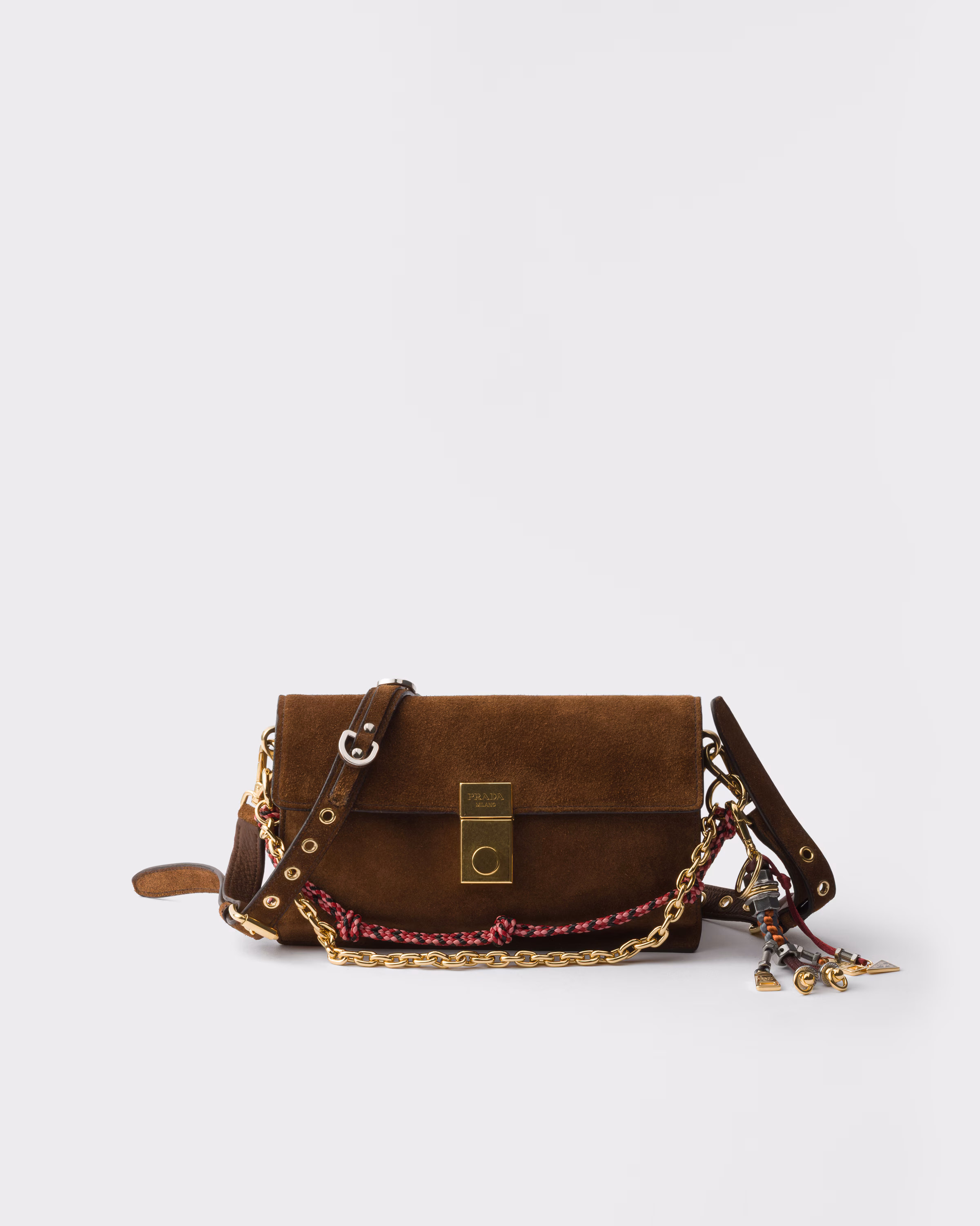 Prada Prada Soft Sound small suede shoulder bag