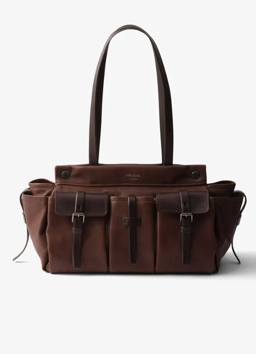 Prada Route Large shoulder bag in leather
