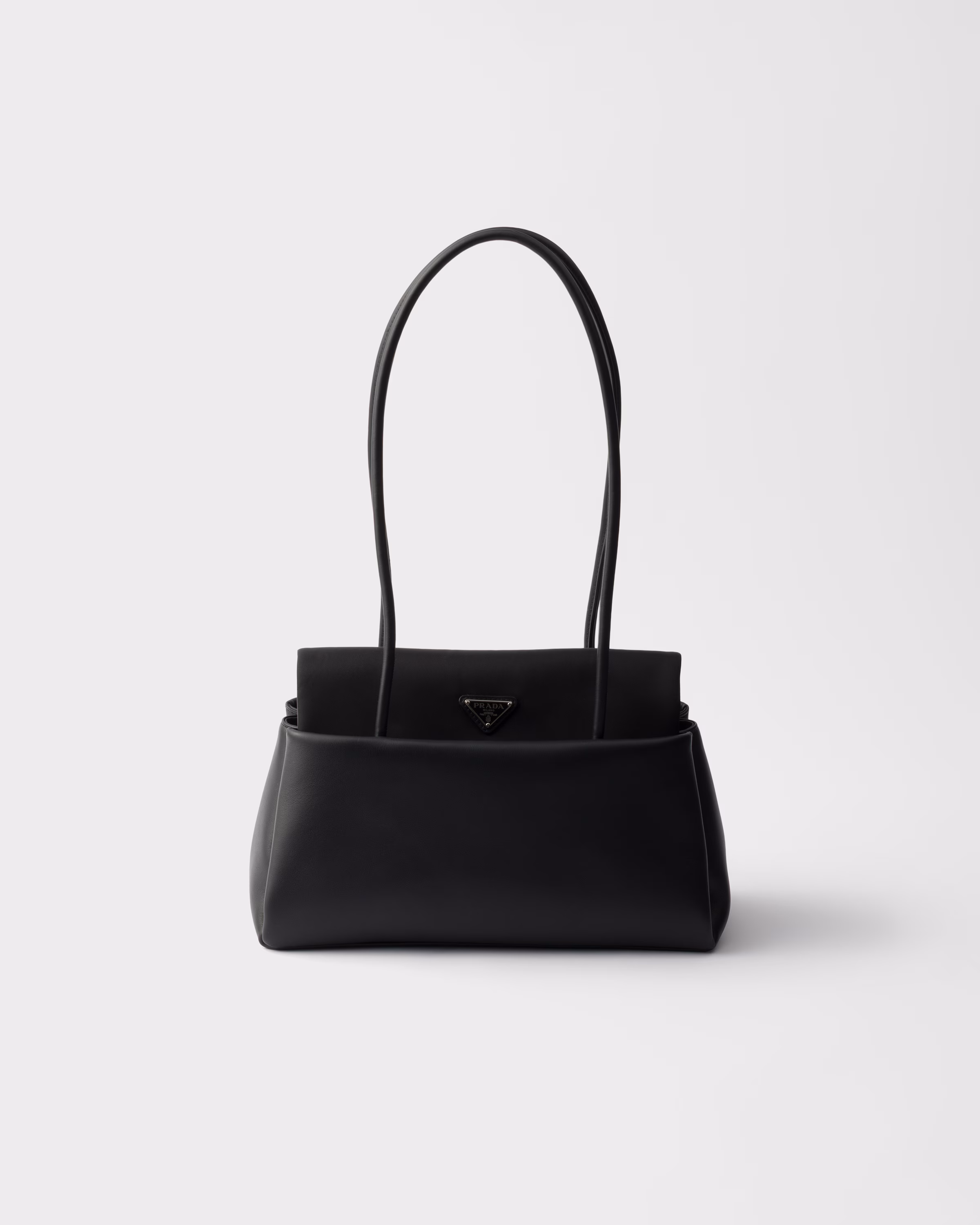 Prada Prada Passage medium leather bag with Re-Nylon flap