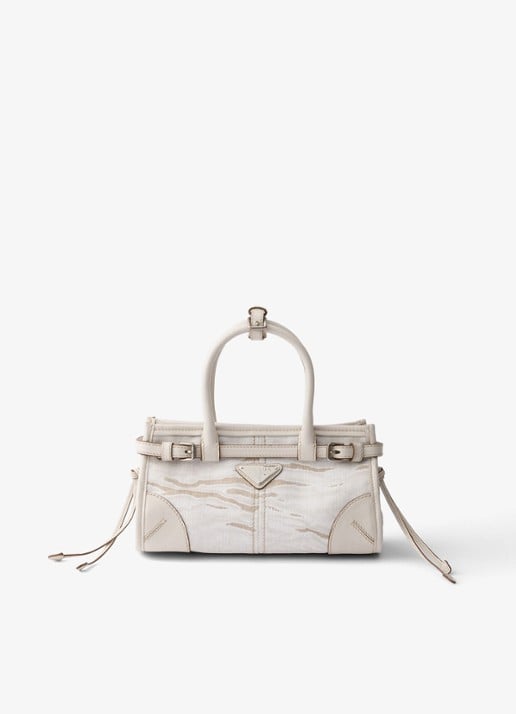 Prada Bonnie Small handbag met leather details