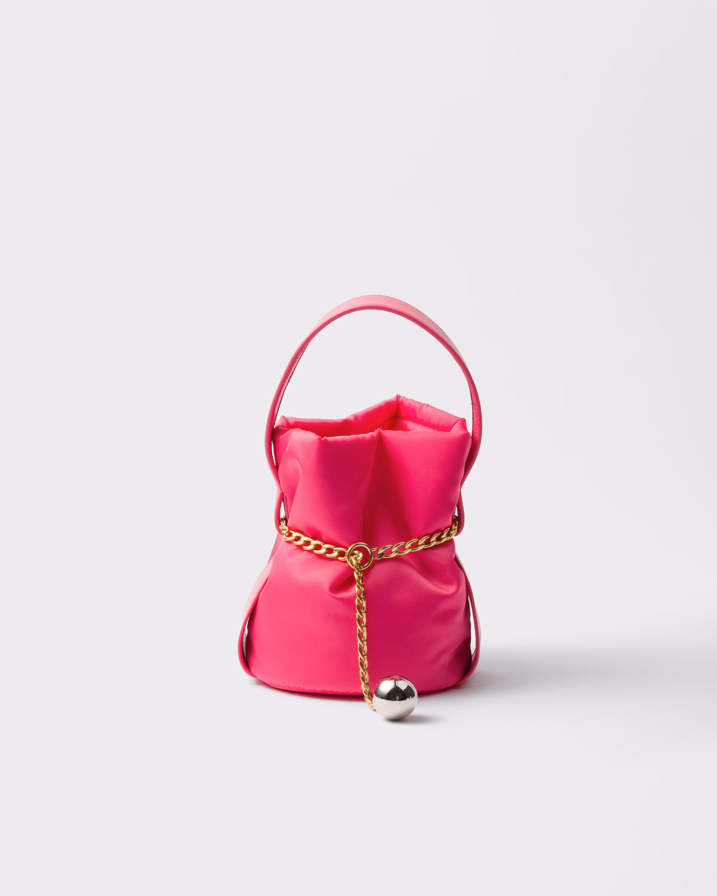 Prada Prada Petit Sac Noir mini Re-Nylon and nappa leather bucket bag