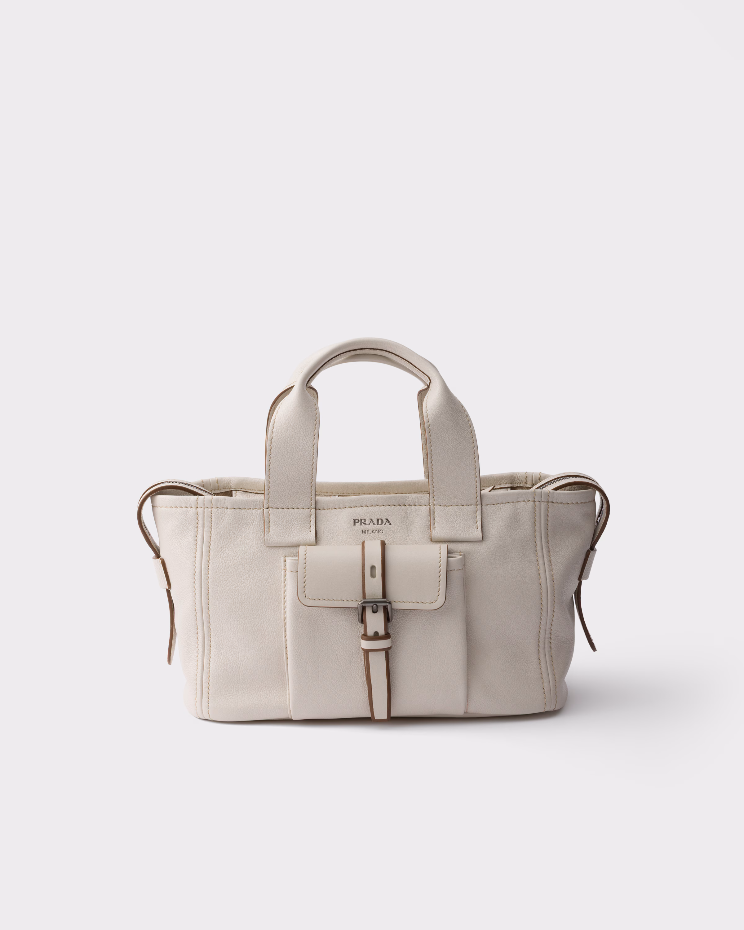 Prada Prada Route medium leather tote bag