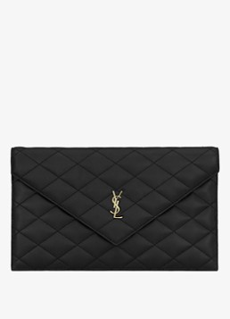 Saint Laurent Paris clutch van lamsleer