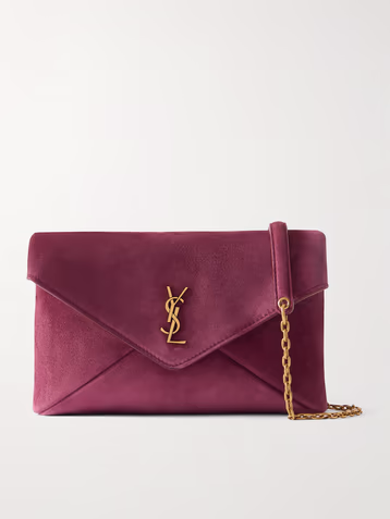 Saint Laurent Cassandre suede shoulder bag