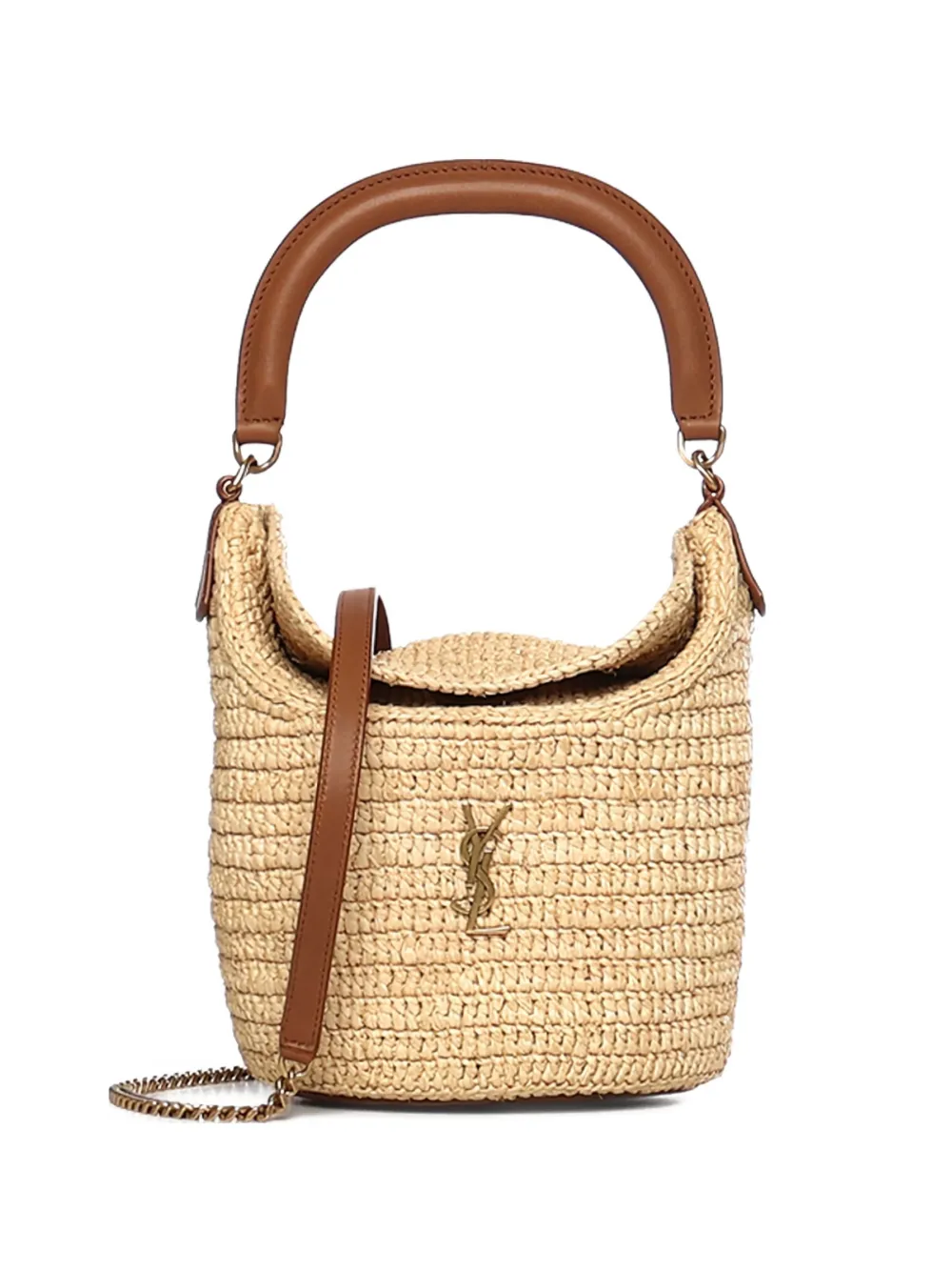 Saint Laurent Gaby raffia bucket bag