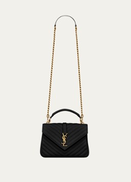Saint Laurent College Medium crossbody bag van quilted kalfsleer