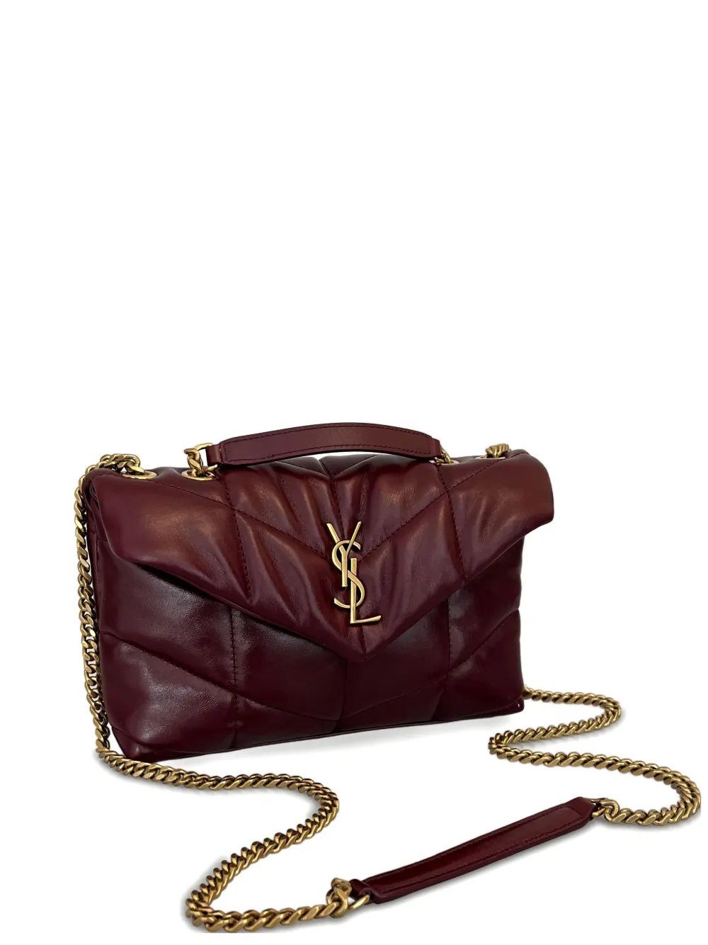 Saint Laurent Toy Puffer quilted shoulder bag with chain strap