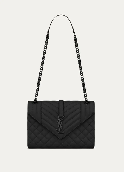 Saint Laurent Envelope Medium shoulder bag van kalfsleer