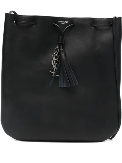 Saint Laurent Medium Jean Flat shoulder bag met kwastje
