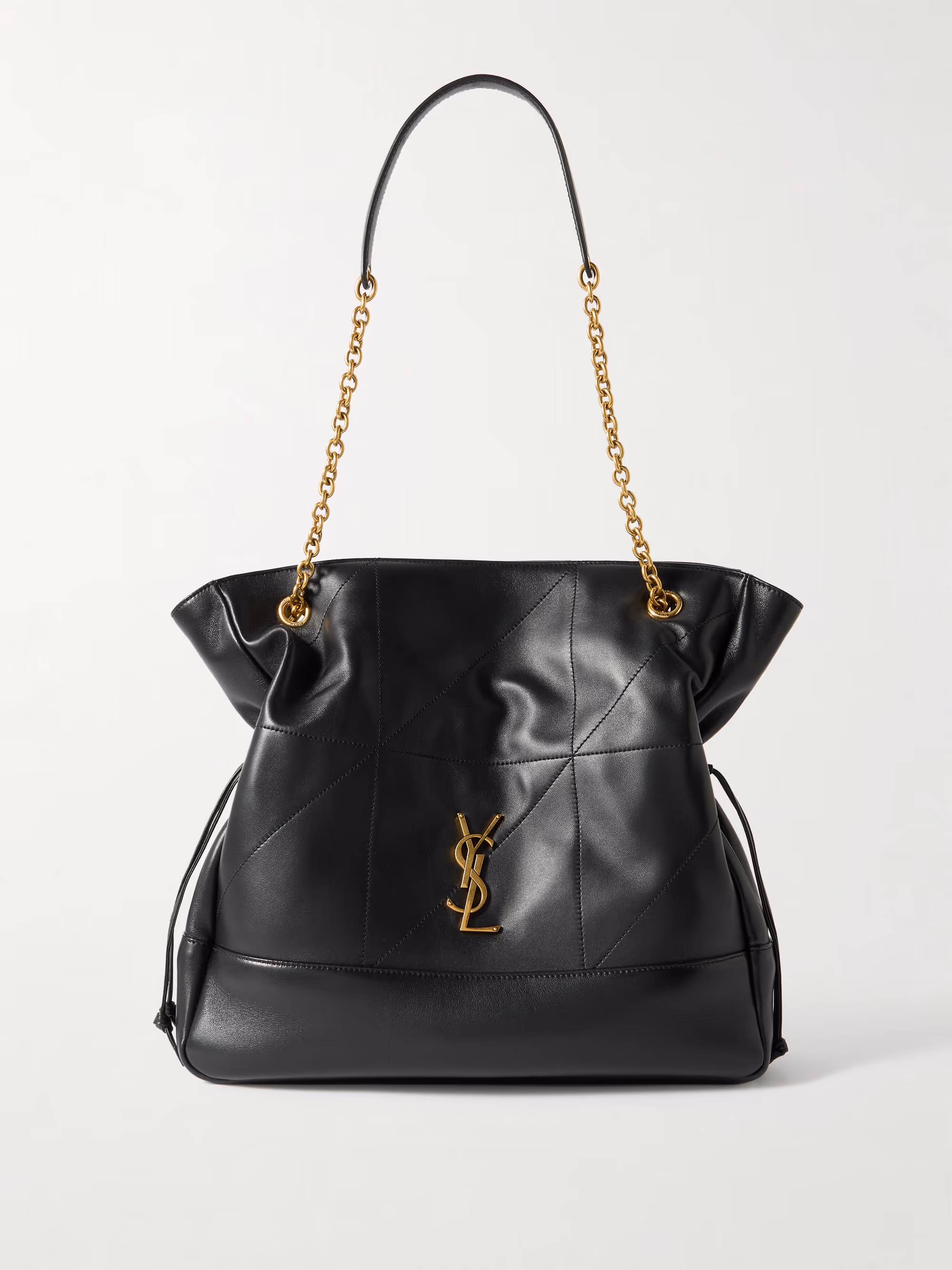 Saint Laurent Jamie Shopping appliquéd quilted leather shoulder bag