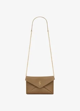 Saint Laurent Cassandre clutch van lamsleer met afneembare schouderriem