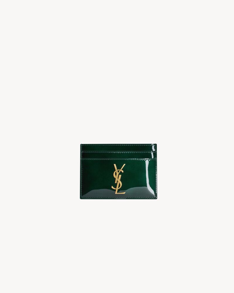 Saint Laurent CASSANDRE card case in patent leather