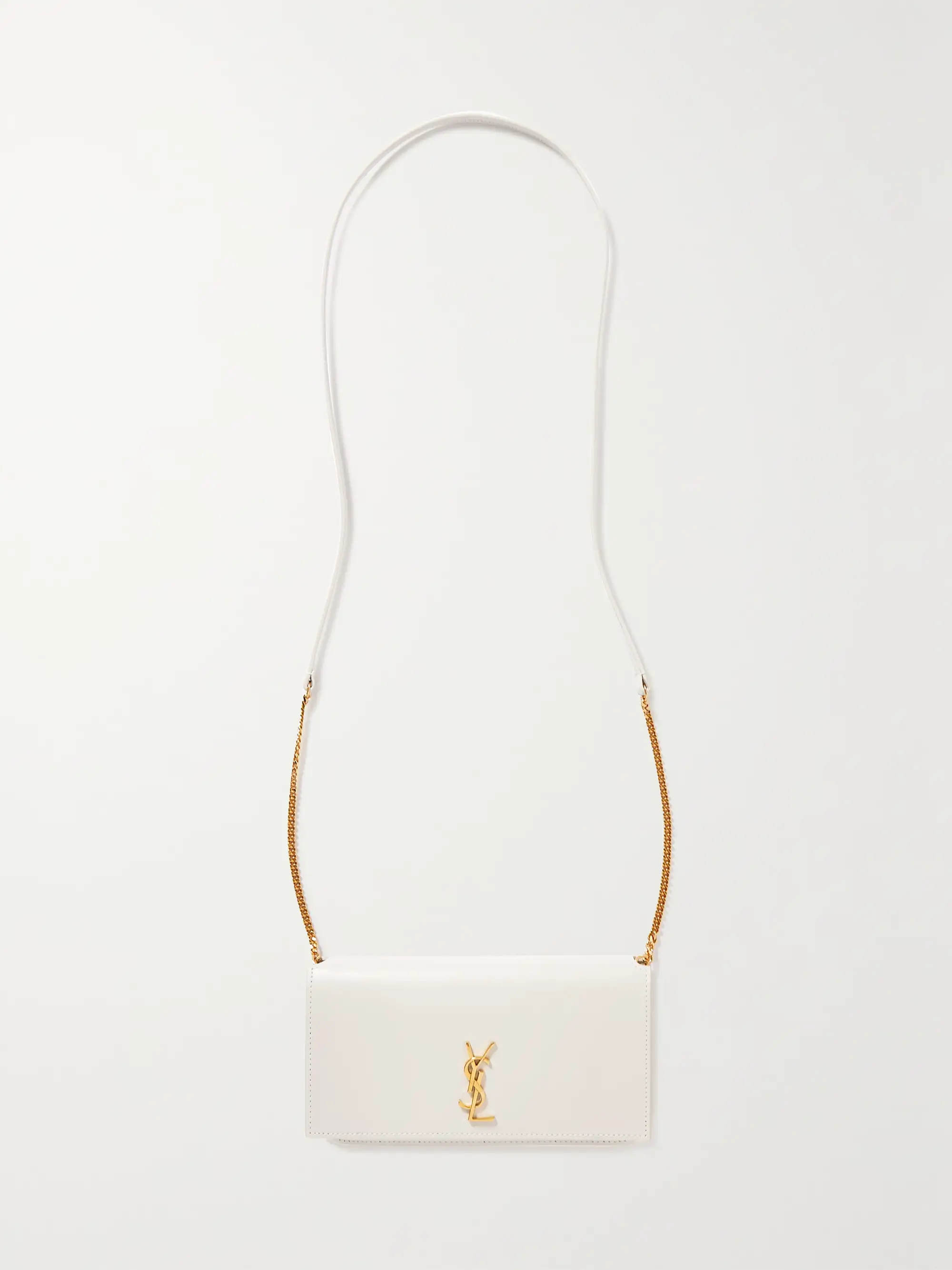 Saint Laurent Cassandre Strap leather phone case