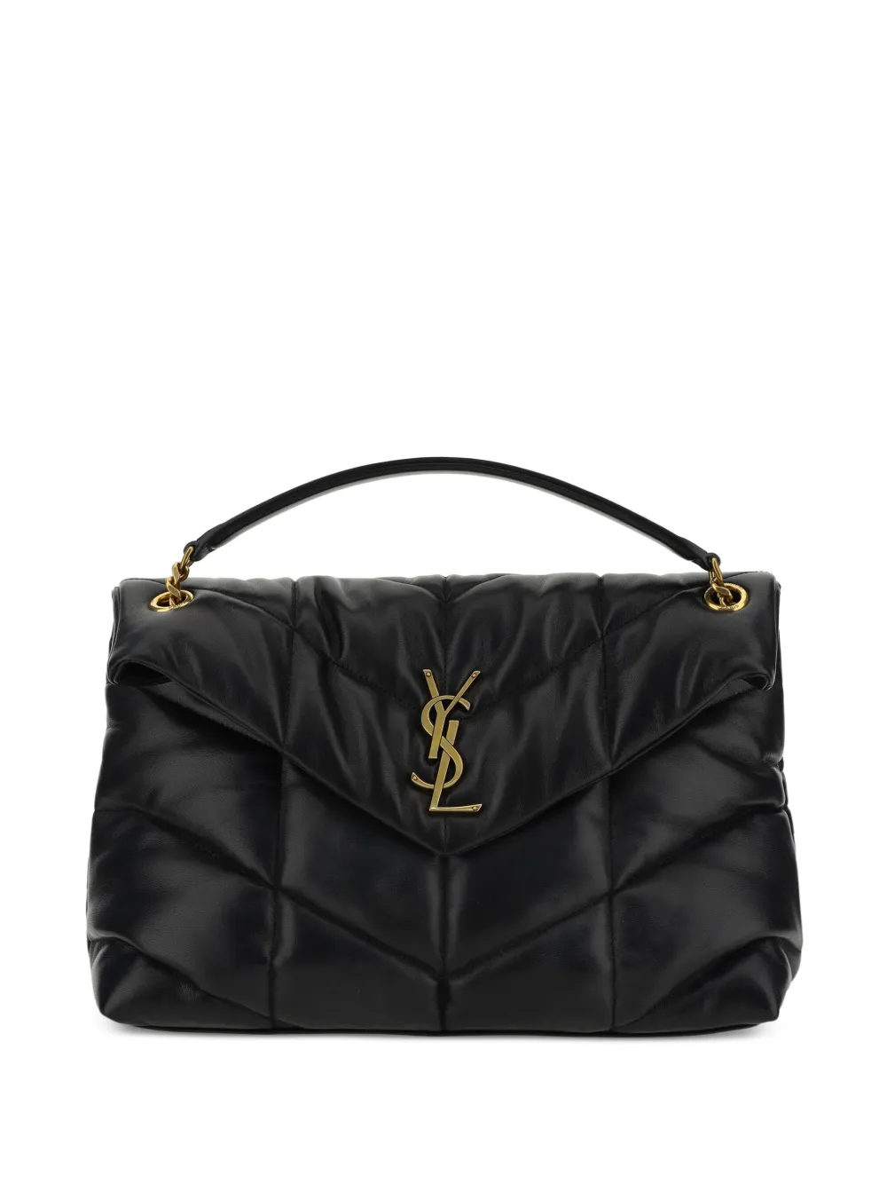 Saint Laurent Loulou Puffer quilted shoulder bag with logo