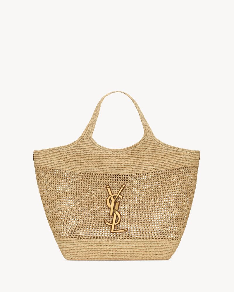 Saint Laurent Icare in Raffia