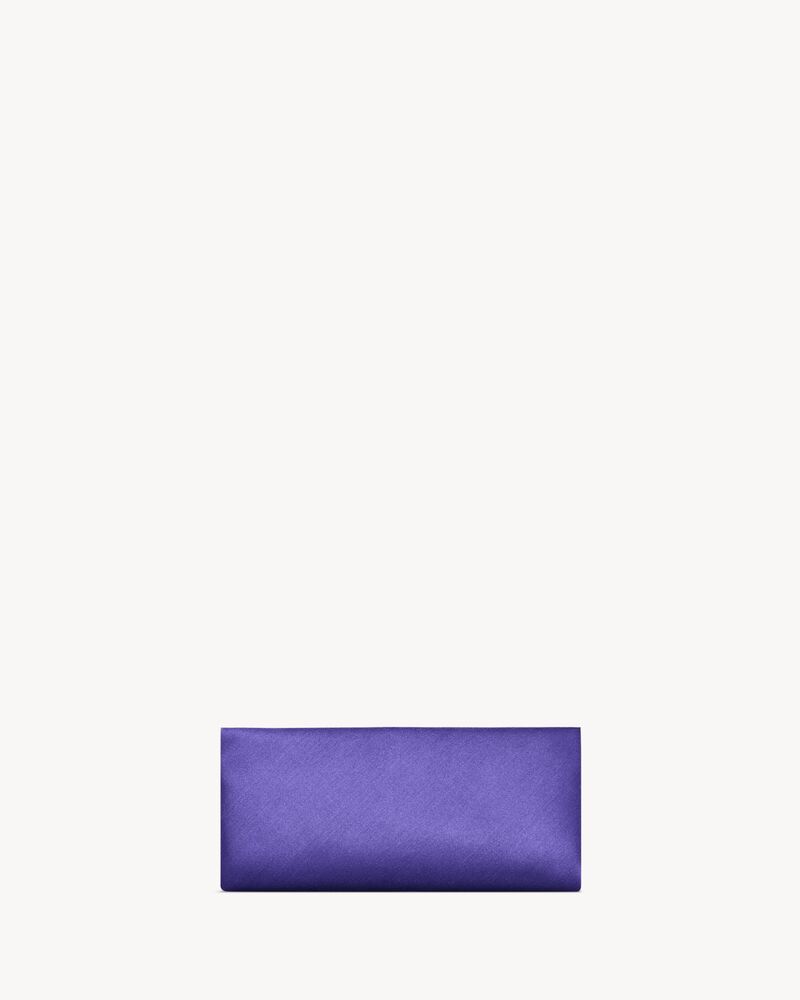 Saint Laurent EVENING soft clutch in satin