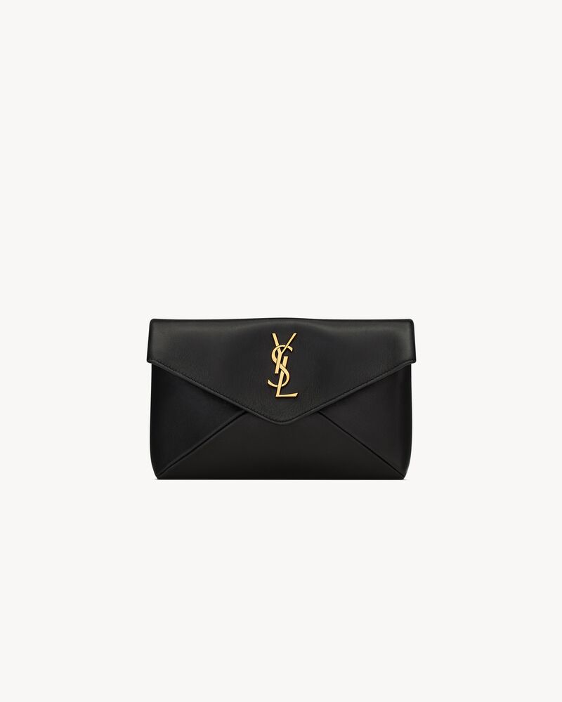Saint Laurent CASSANDRE small envelope pouch in lambskin