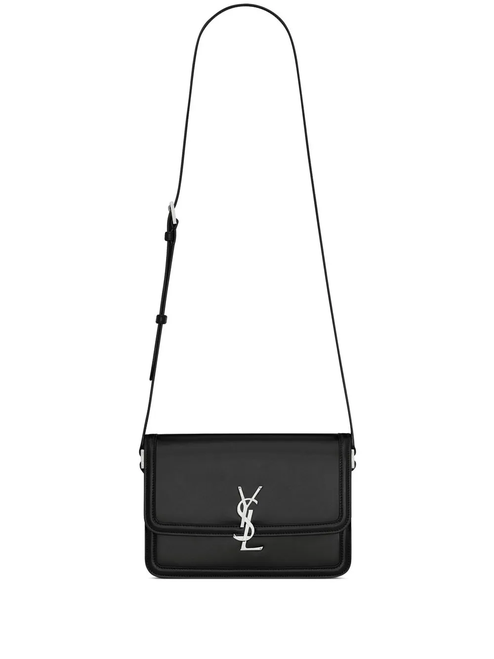 Saint Laurent leather messengertas met monogram-logo