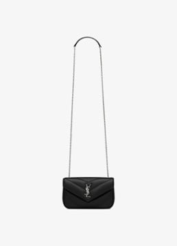 Saint Laurent Loulou Mini crossbody bag van quilted lamsleer