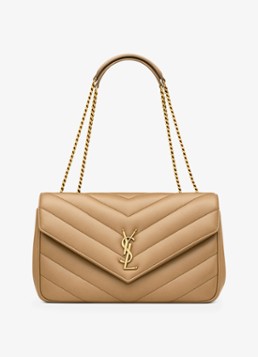 Saint Laurent Loulou Medium shoulder bag van lamsleer