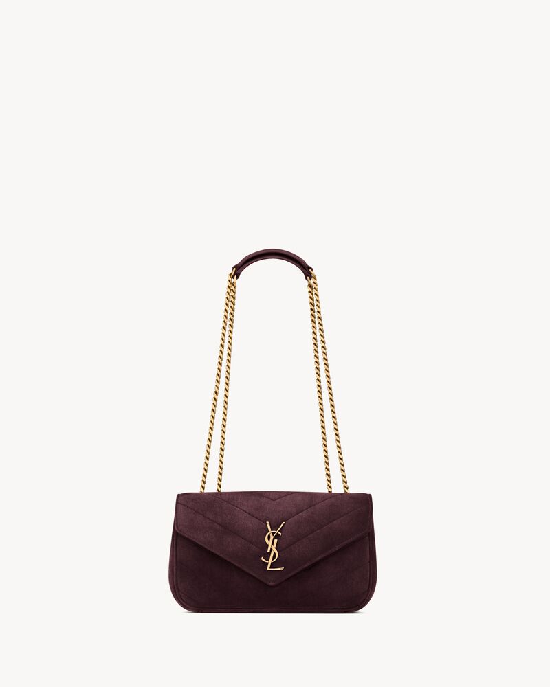 Saint Laurent LOULOU small in MATELASSÉ suede