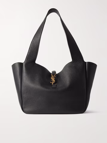Saint Laurent Le 5 À 7 Bea textured-leather tote