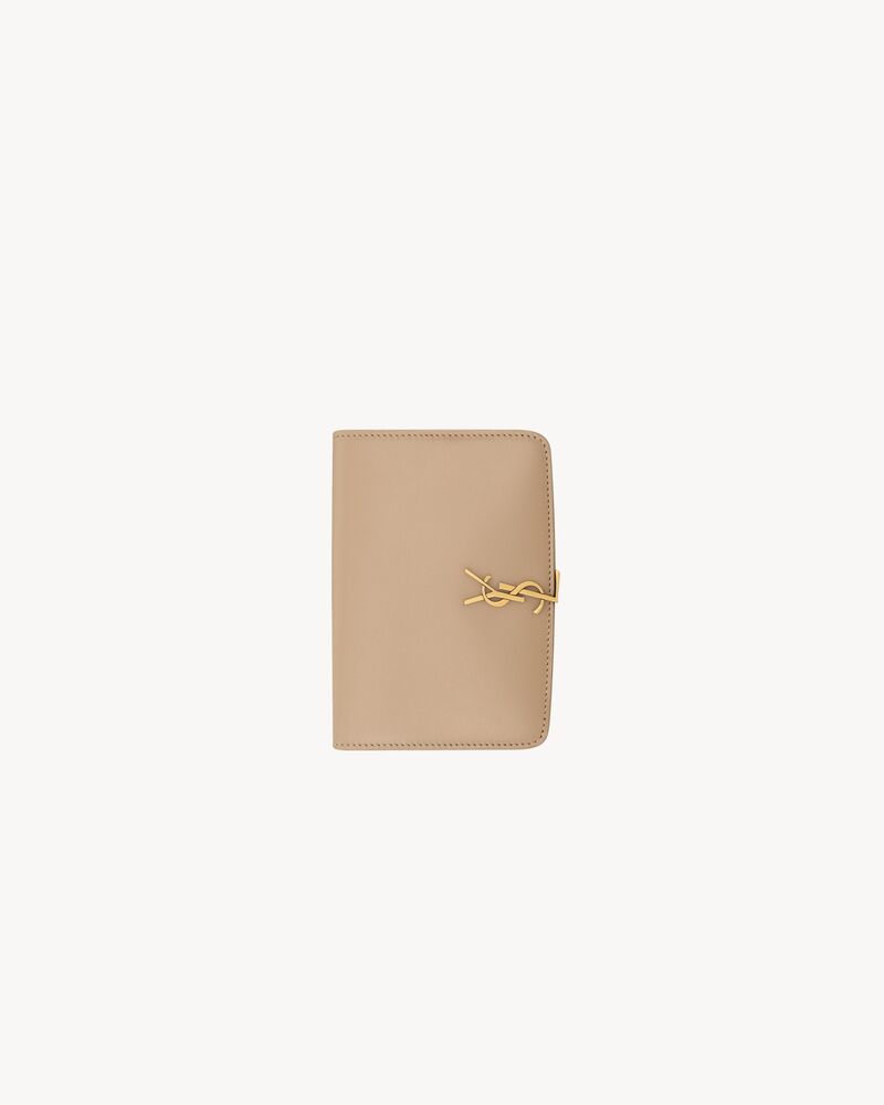 Saint Laurent VOLTAIRE passport case in BOX SAINT LAURENT