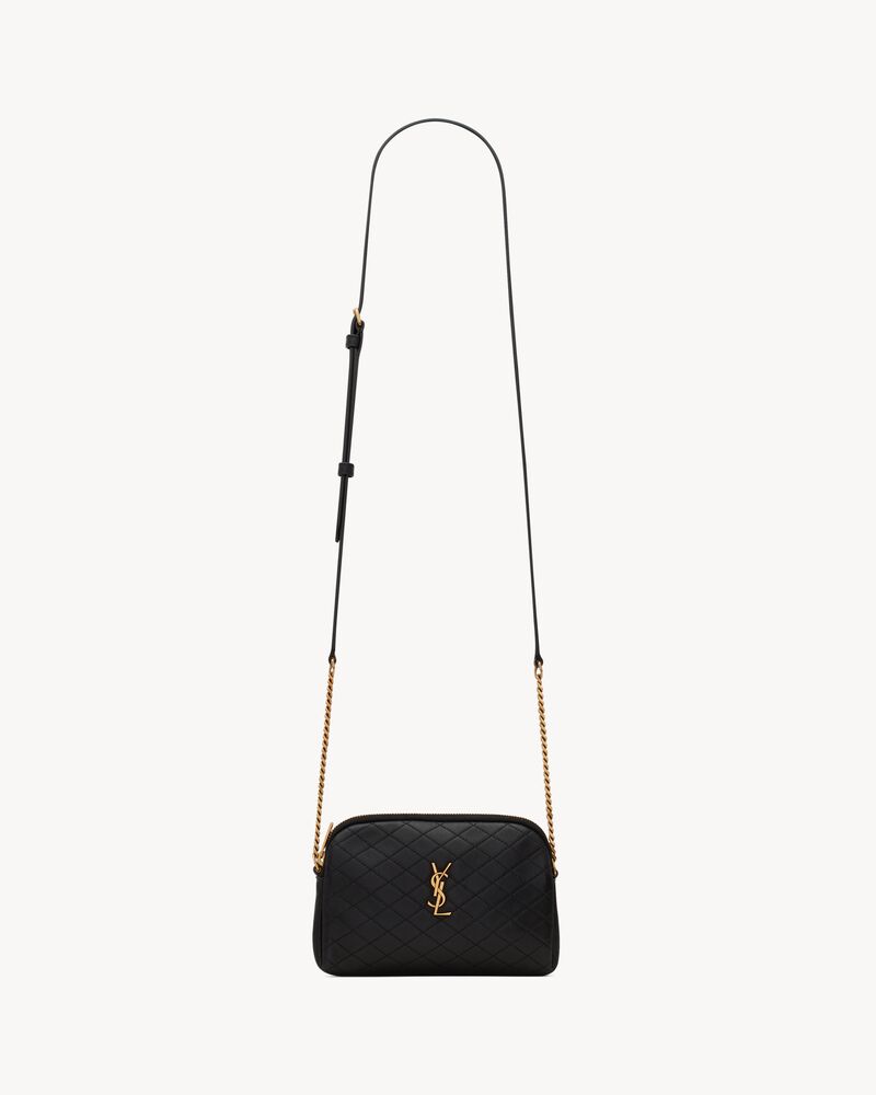 Saint Laurent Gaby Zippered Pouch in Lambskin