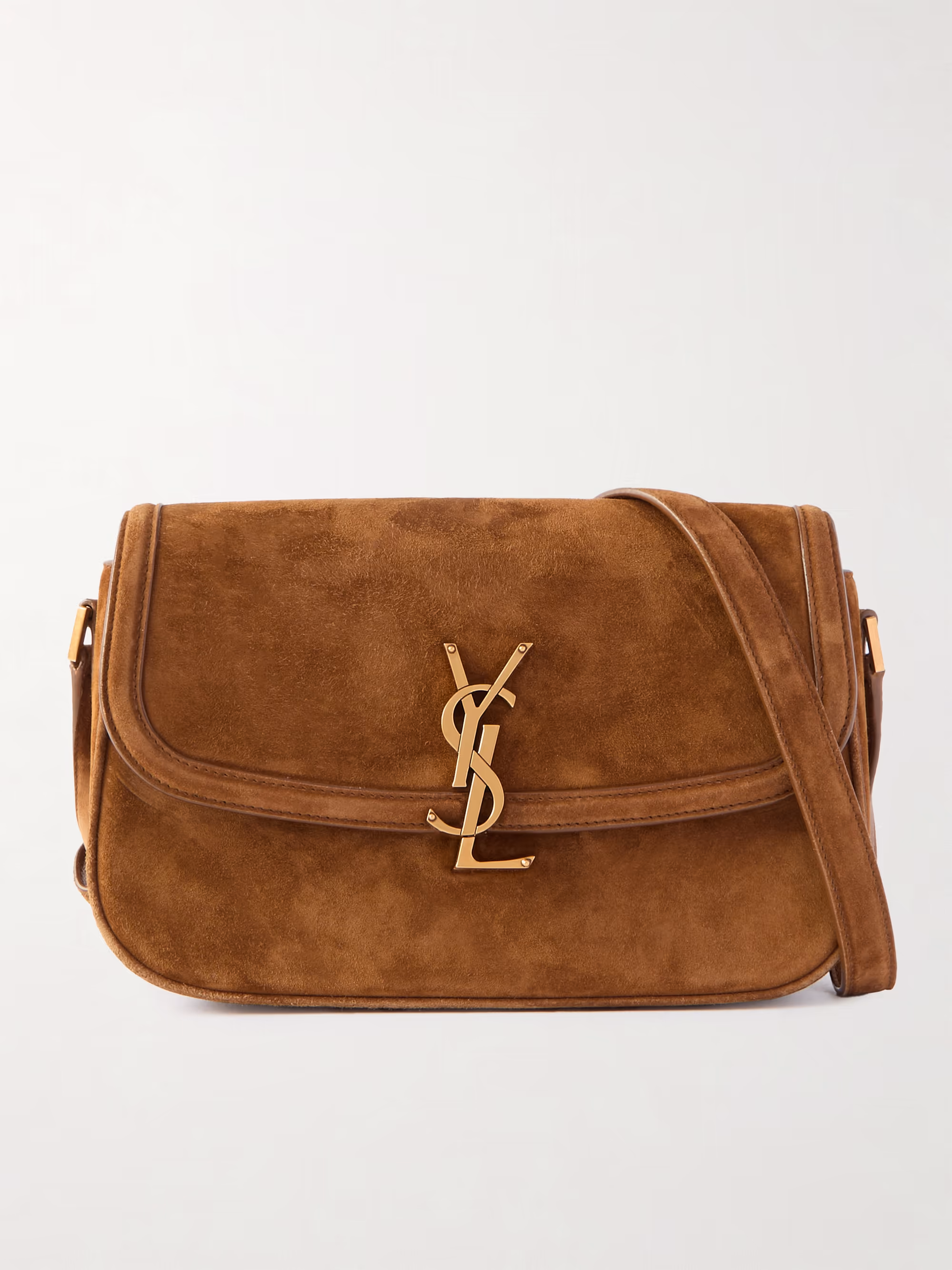 Saint Laurent Solferino medium suede shoulder bag