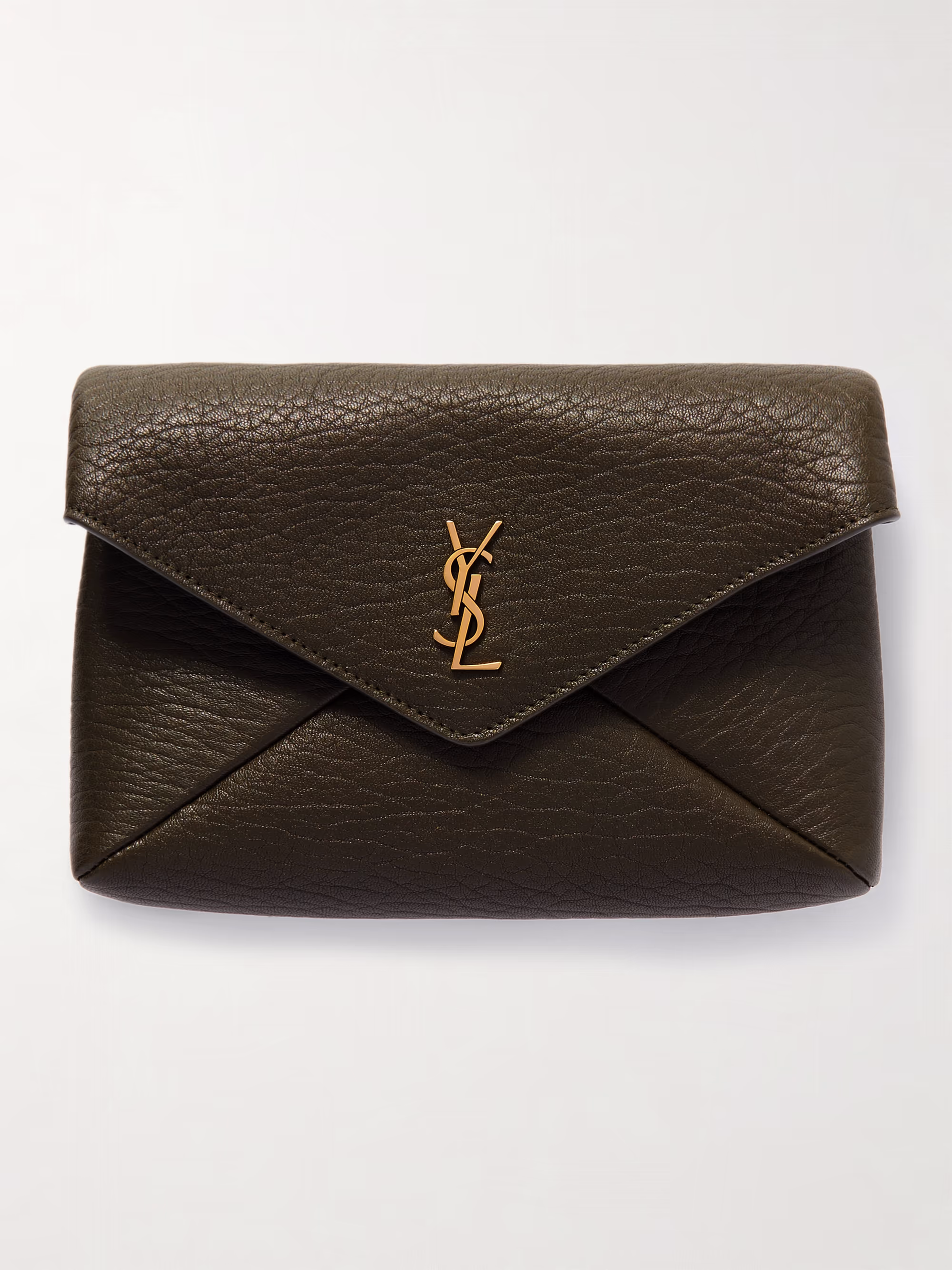 Saint Laurent Cassandre textured-leather shoulder bag