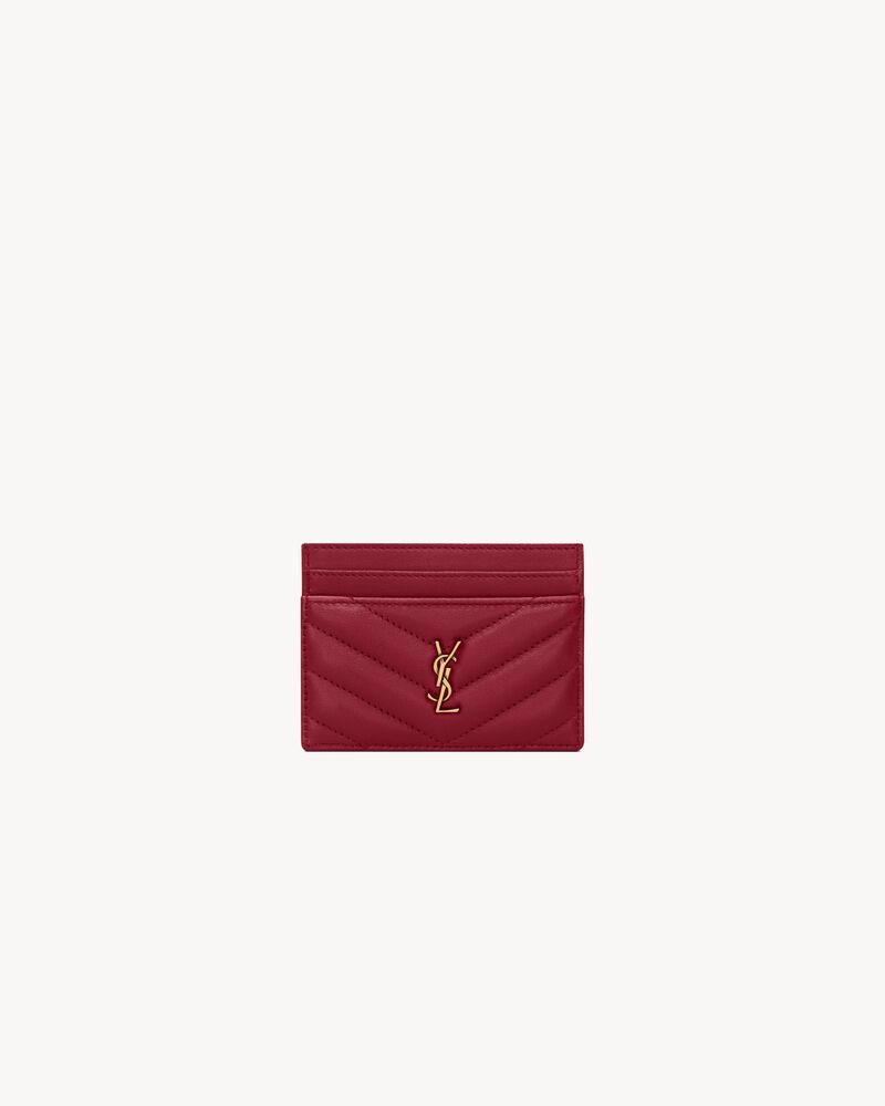 Saint Laurent CASSANDRE card case in lambskin