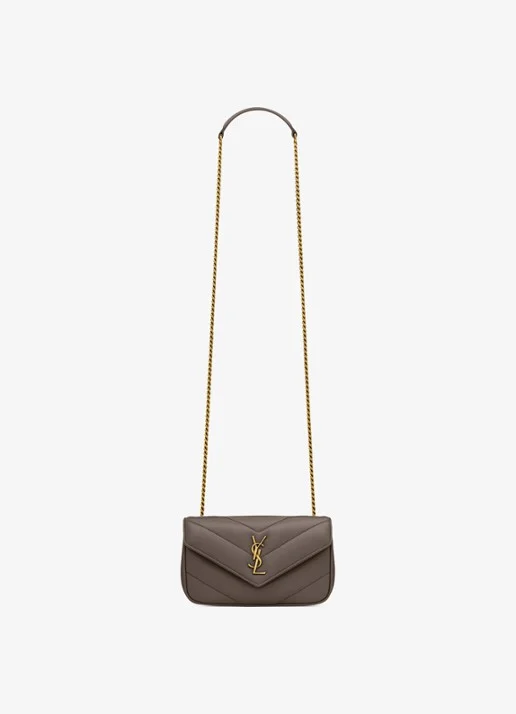 Saint Laurent Loulou Mini crossbody bag van lamsleer
