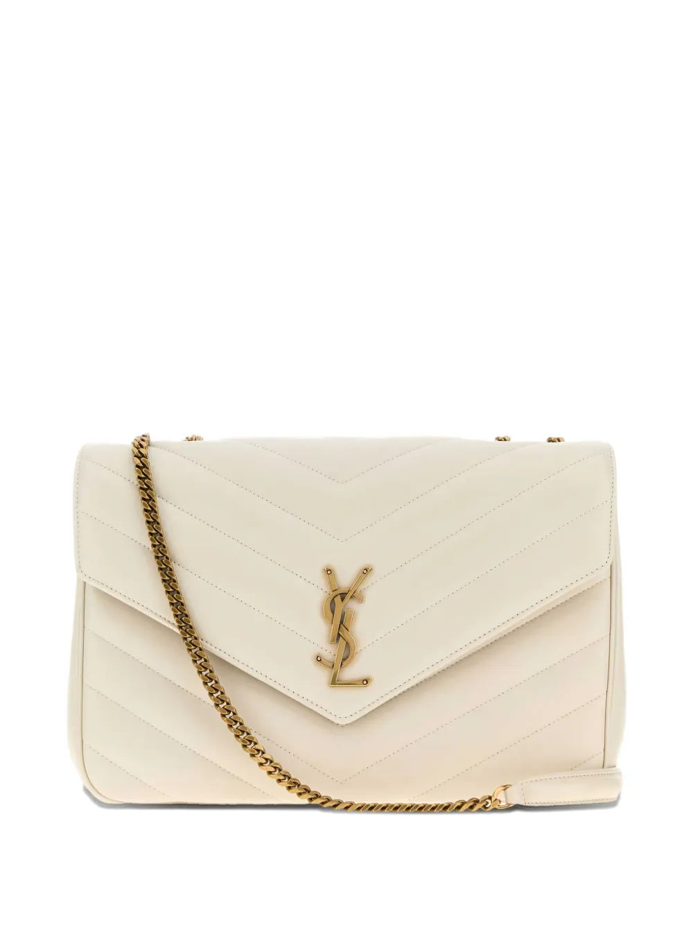Saint Laurent Tas with chain strap en chevron streep