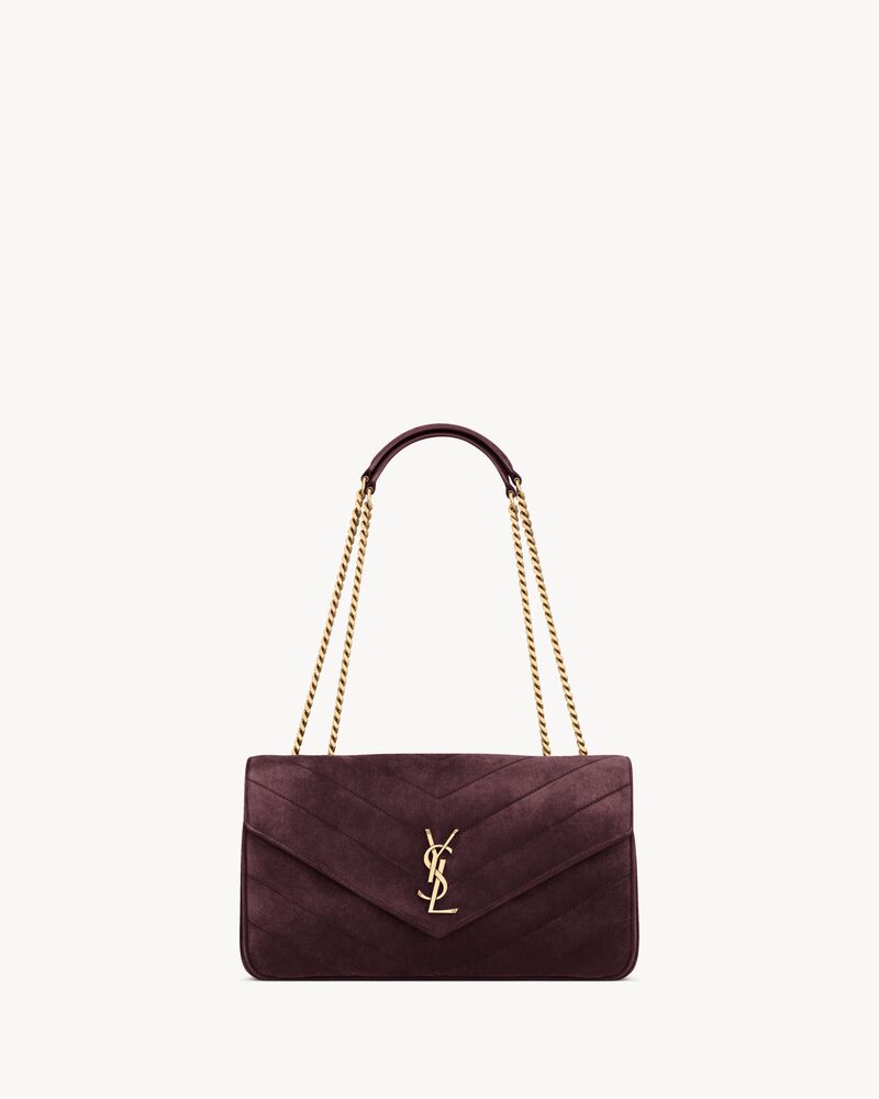 Saint Laurent LOULOU medium in MATELASSÉ suede