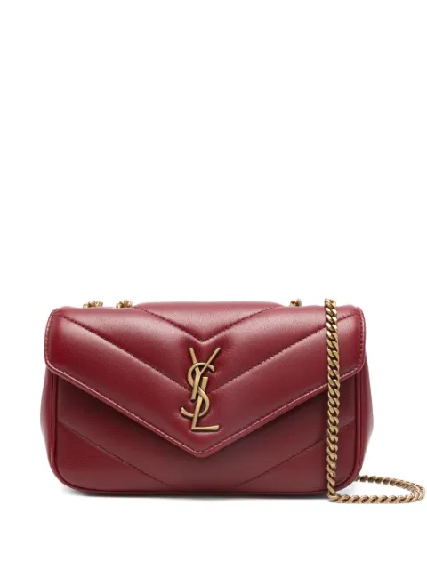 Saint Laurent Loulou small shoulder bag met chevron streep en logo