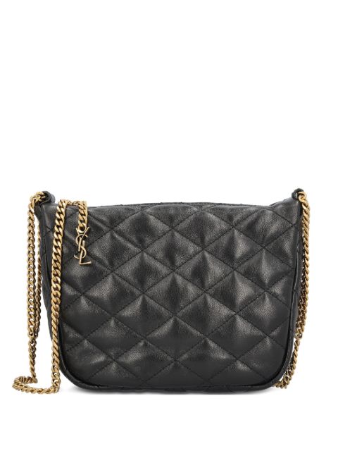 Saint Laurent quilted leather tas with chain
