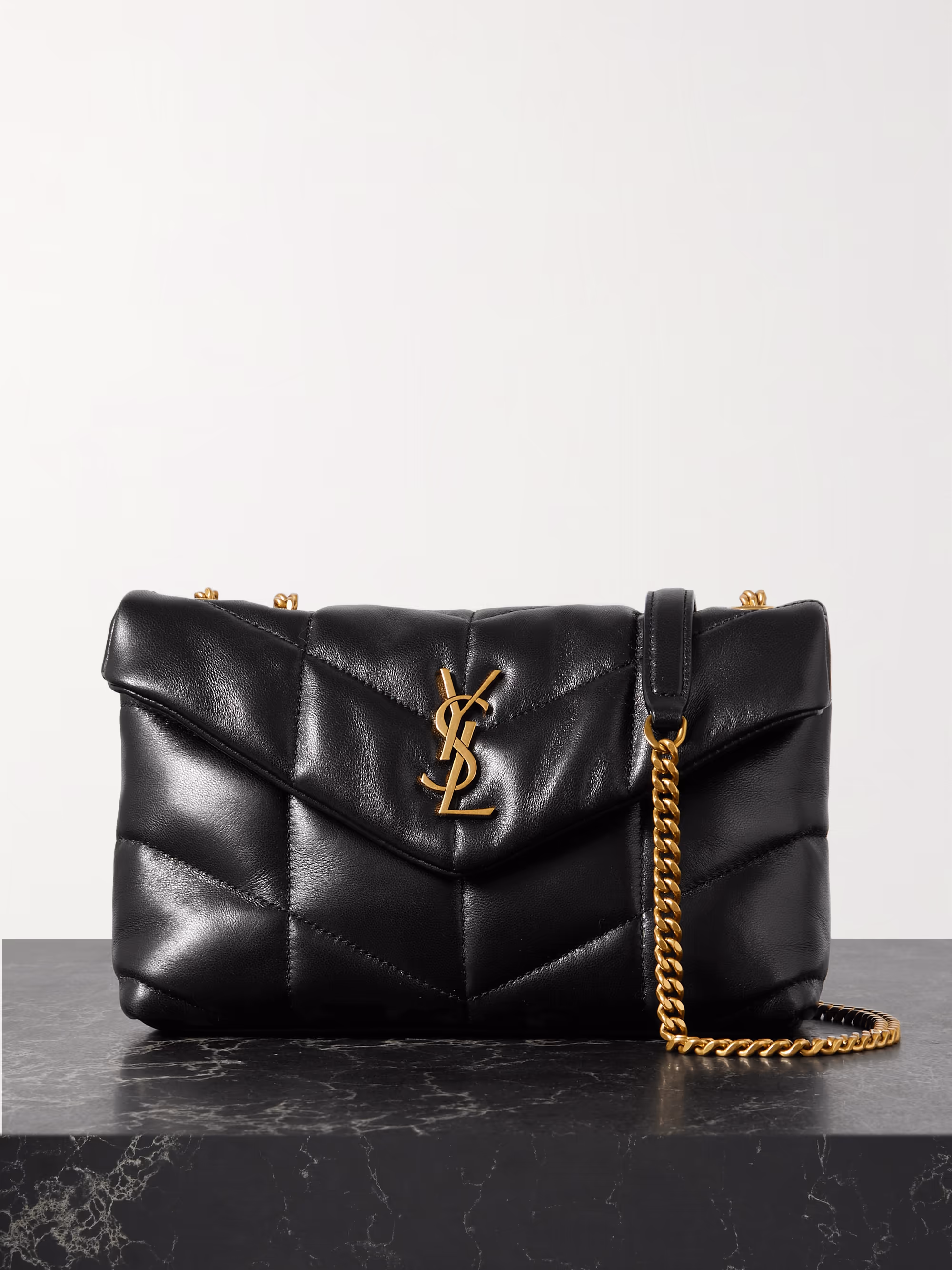 Saint Laurent Puffer Toy quilted leather shoulder bag