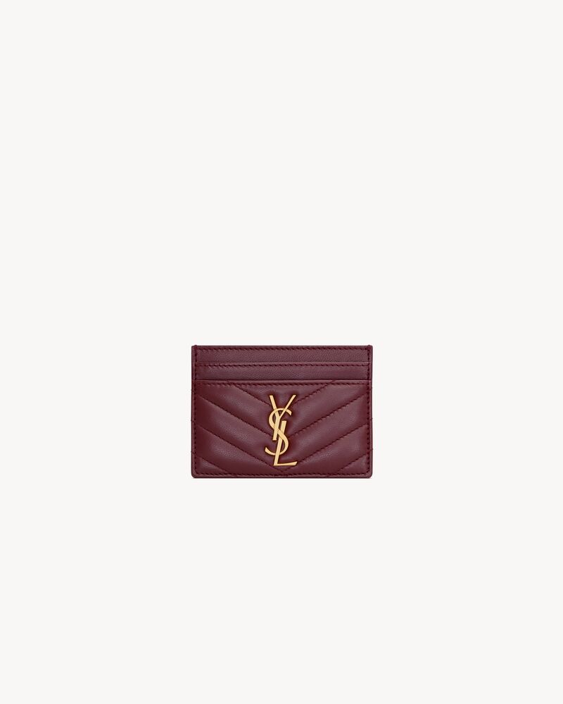 Saint Laurent CASSANDRE card case in lambskin