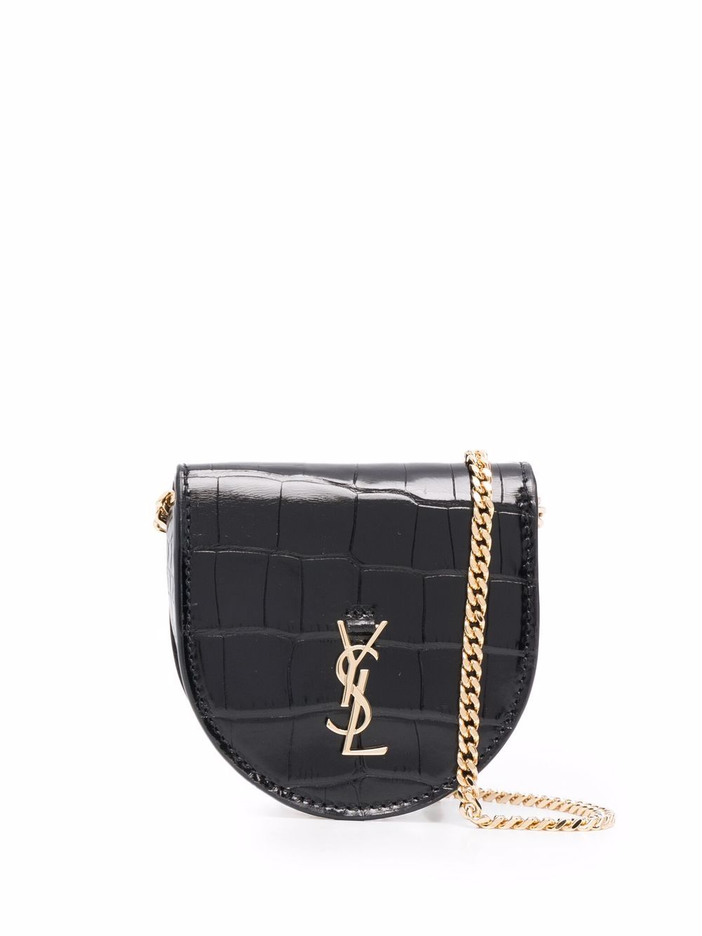 Saint Laurent Mini-tas with logo plaque
