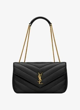 Saint Laurent Loulou Medium shoulder bag van lamsleer