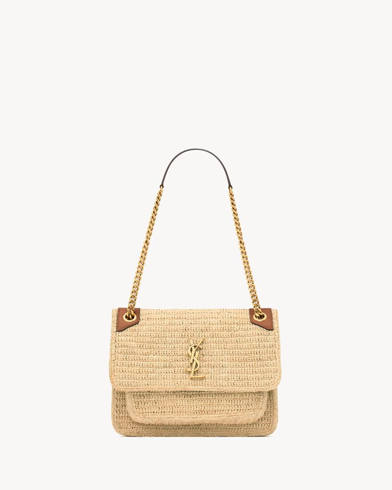 Saint Laurent NIKI medium in raffia