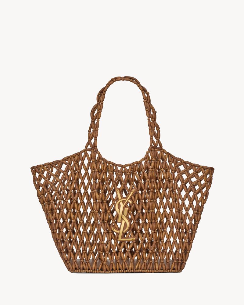 Saint Laurent ICARE medium in wood beads